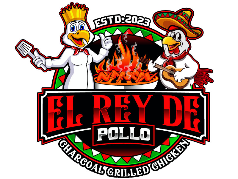 EL REY DE POLLO logo design by LogoQueen