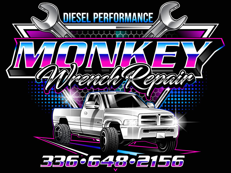 Monkeywrenchrepair logo design by LogoQueen