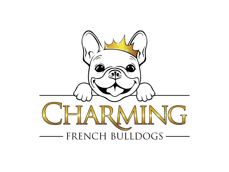 Charming French Bulldogs logo design by ingepro