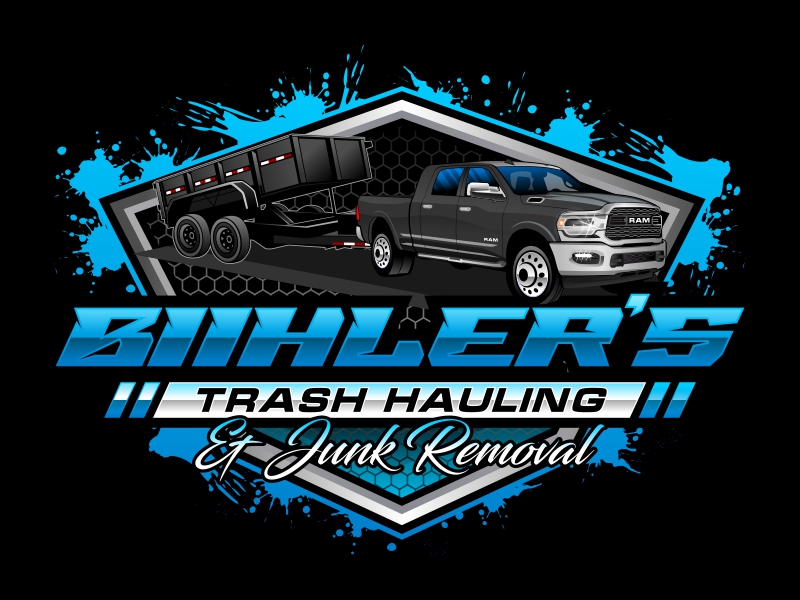 Biihler's Trash Hauling & Junk Removal. logo design by rizuki