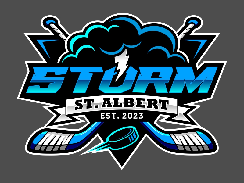 St. Albert Storm logo design by haze