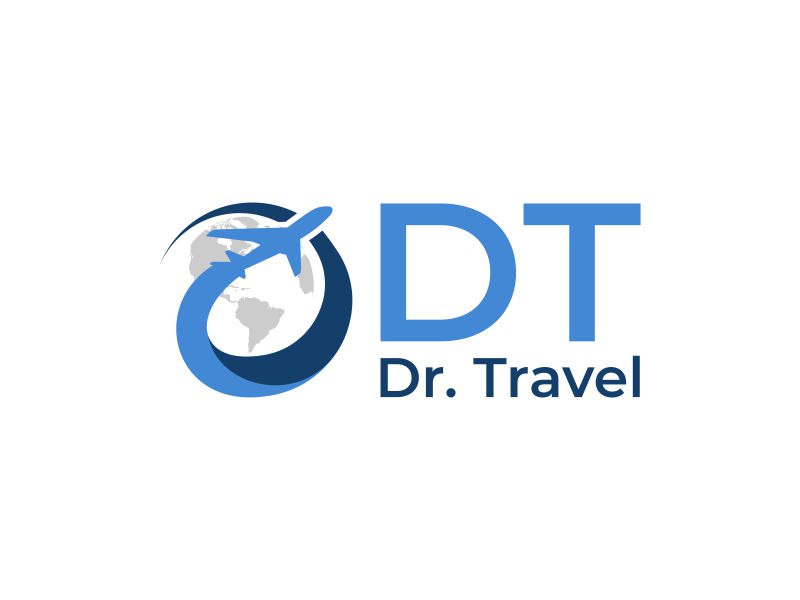 DT with Dr. Travel underneath the 'DT' logo design by ingepro