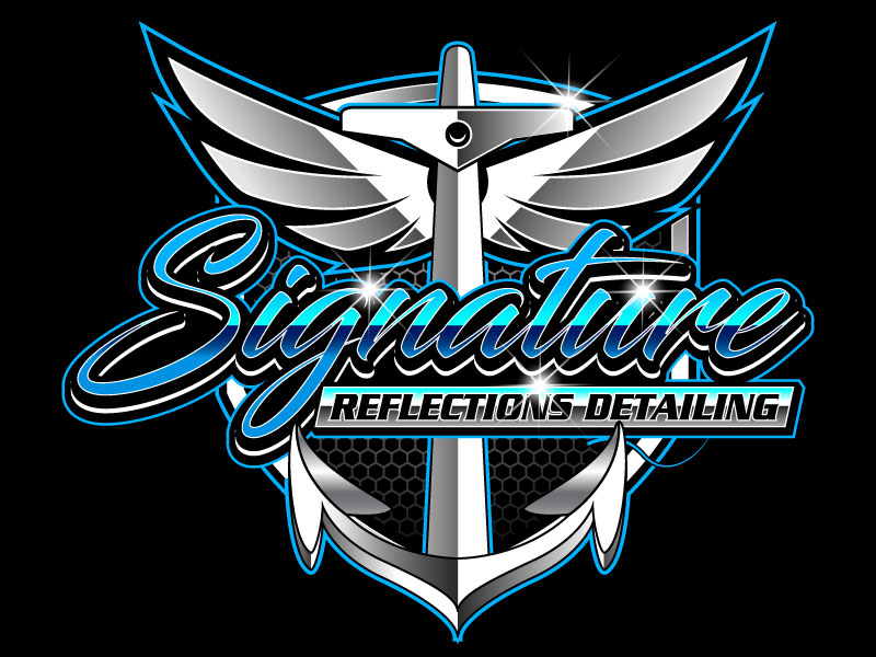 Signature Reflections Detailing logo design by Gilate
