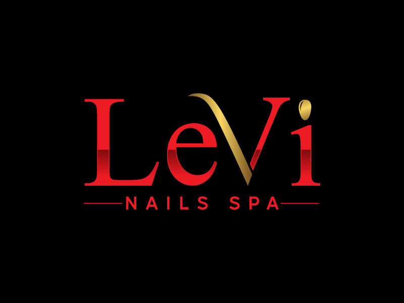 Le Vi Nails spa logo design by wriddhi
