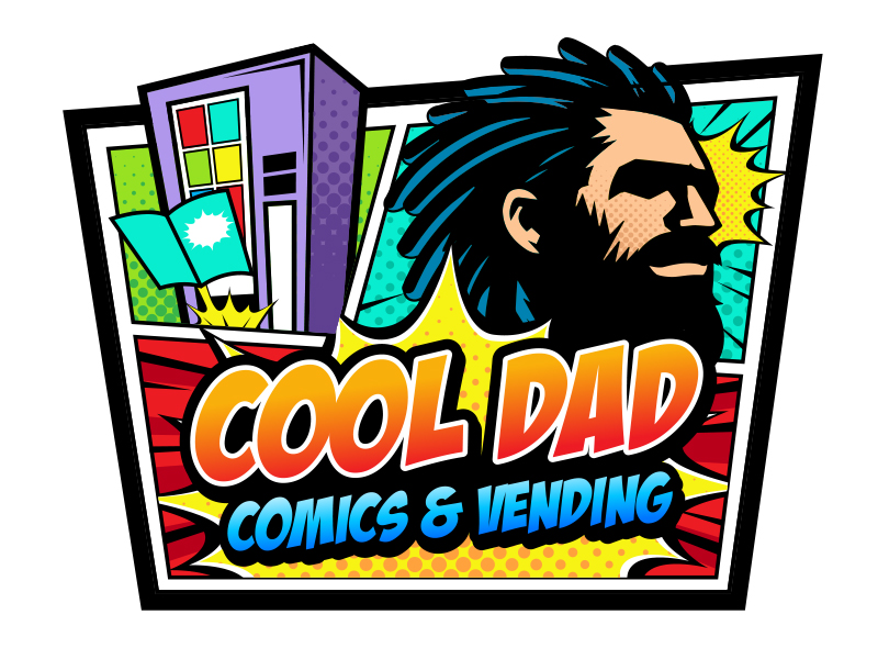 Cool Dad Comics & Vending logo design by ZedArts