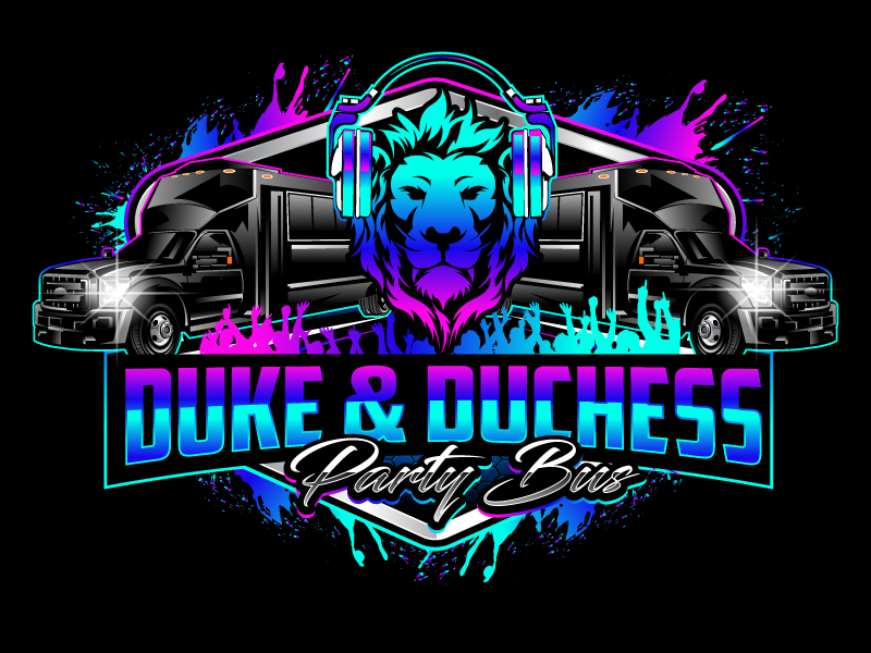 The Duke & Duchess Party Bus logo design by LogoQueen