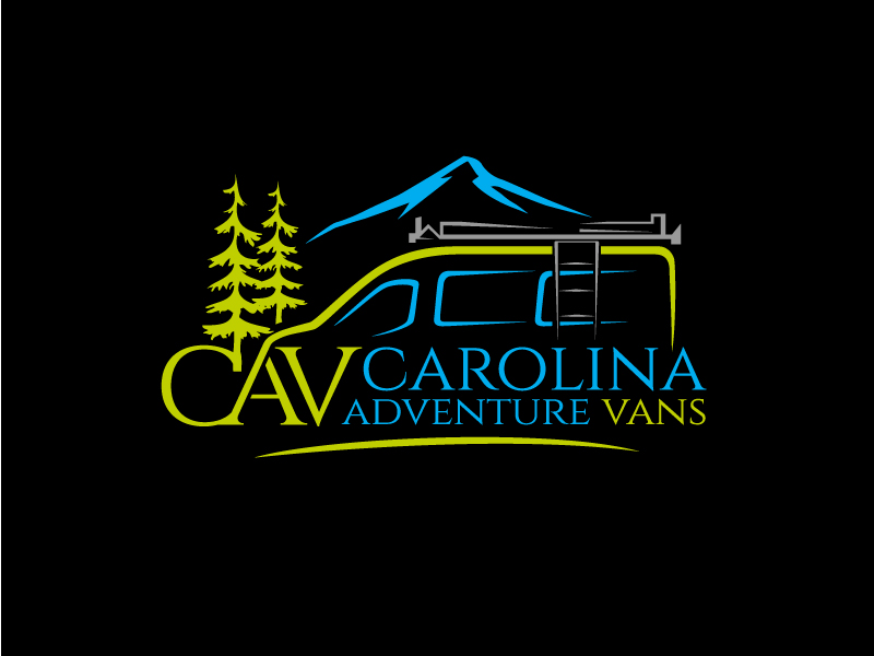 CAV Carolina Adventure Vans logo design by DreamLogoDesign