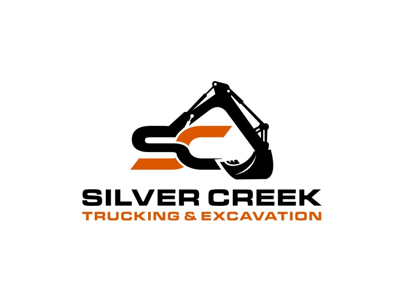 Silver Creek Trucking & Excavation logo design by tejo