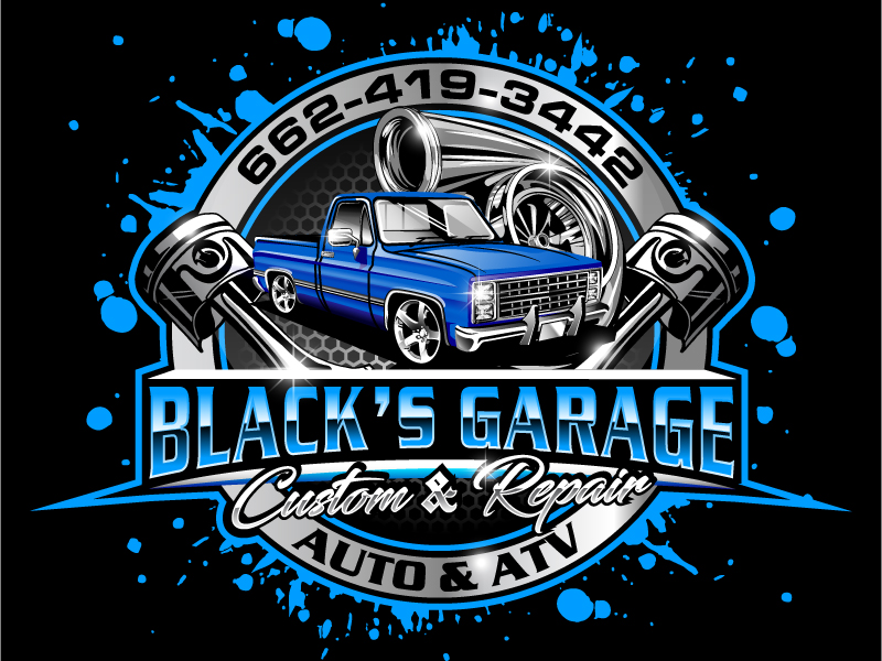 Black’s Garage logo design by Vu Acim