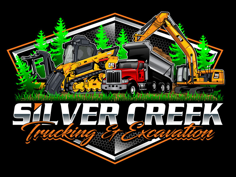 Silver Creek Trucking & Excavation logo design by USDOT