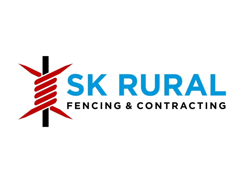 SK RURAL FENCING & CONTRACTING Logo Design