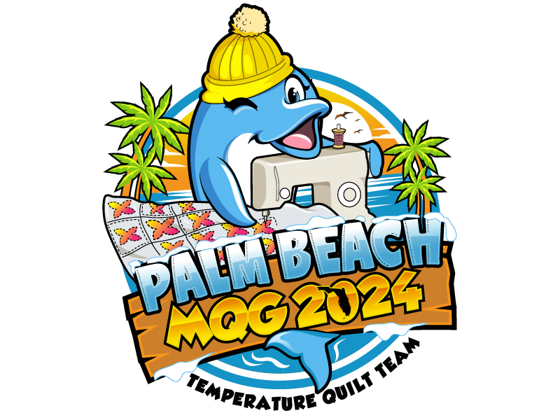 Palm Beach MQG 2024 Temperature Quilt Team logo design by logofighter