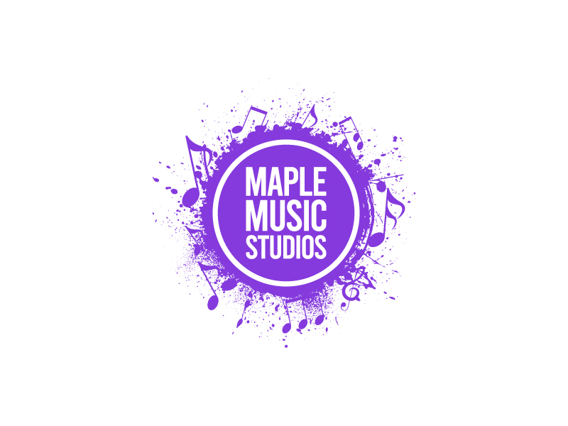Maple Music Studios logo design by yoppunx