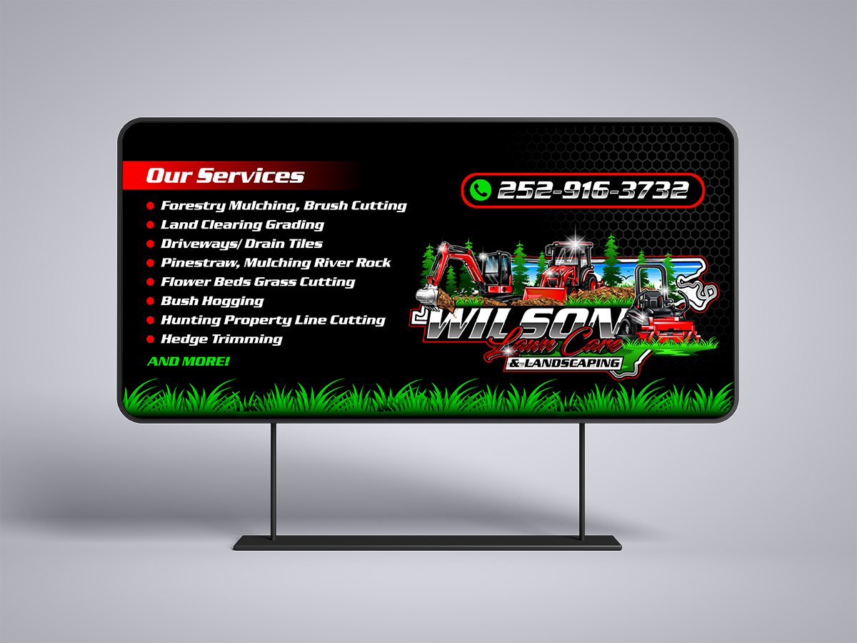 Wilson Lawn Care & Landscaping logo design by Thuwan Aslam Haris