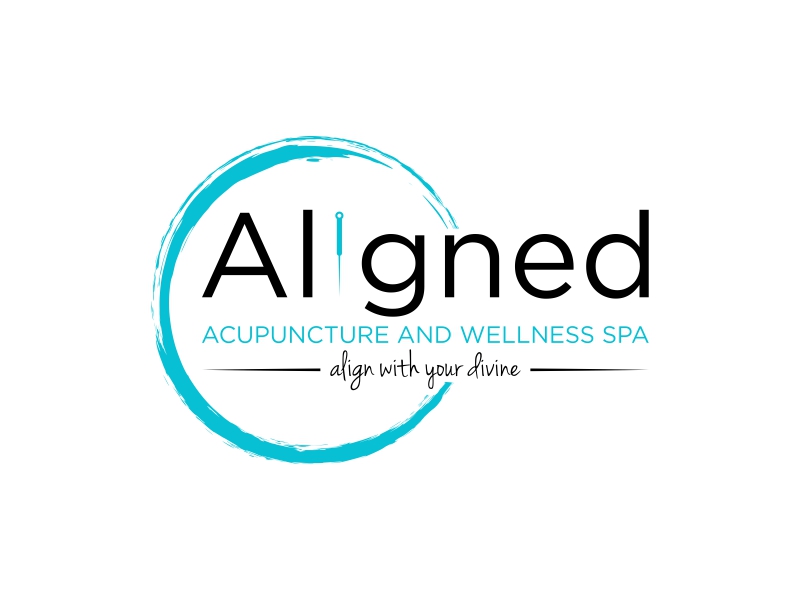 Aligned Acupuncture and Wellness Spa logo design by luckyprasetyo