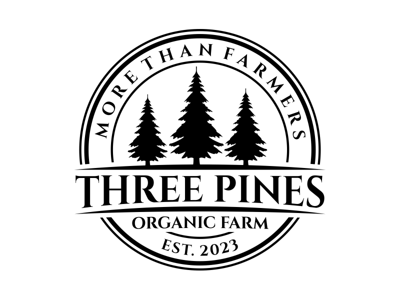 Three Pines Organic Farm logo design by cintoko