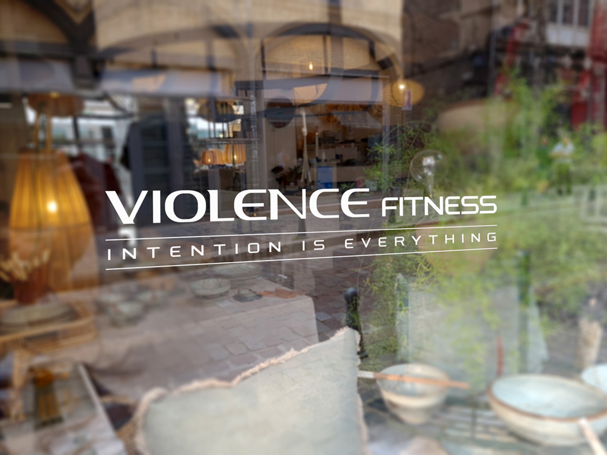 Violence Fitness logo design by yondi
