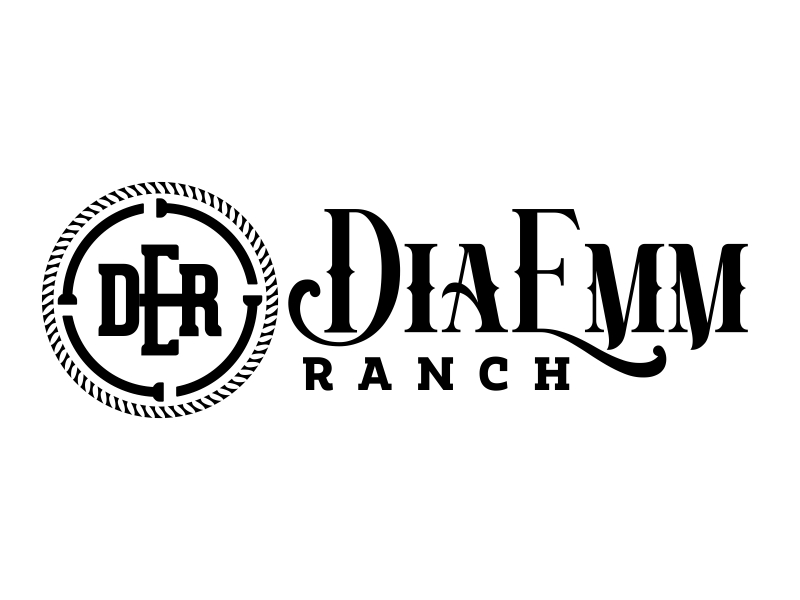 DiaEmm Ranch logo design by cikiyunn