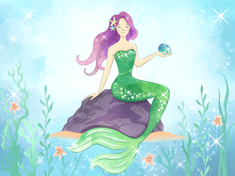 Mermaid Backdrop logo design by ingepro