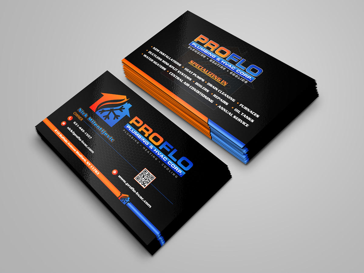 PROFLO PLUMBING & HVAC CORP. logo design by MastersDesigns
