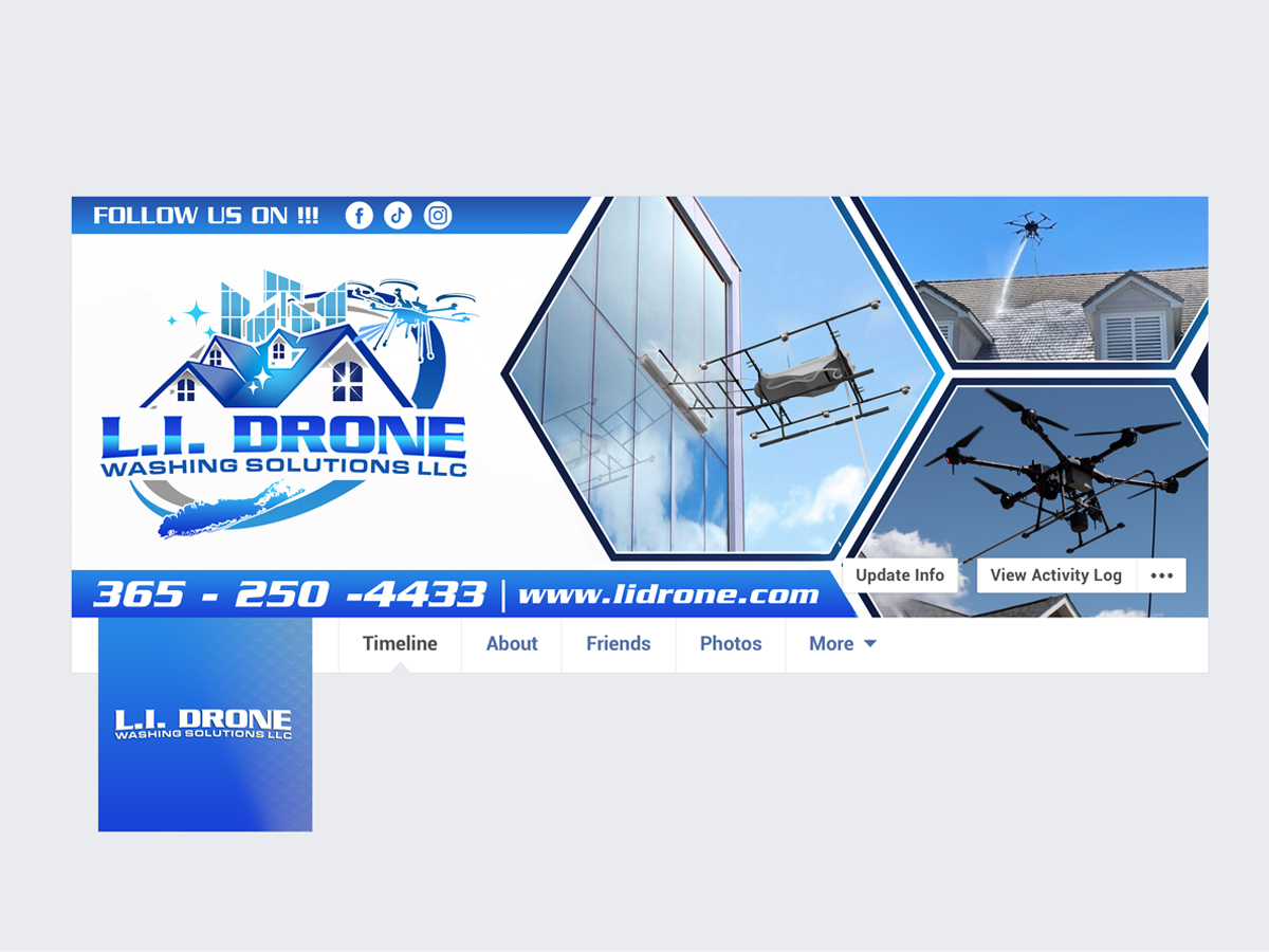 Long Island Drone Washing Solutions LLC Logo Design