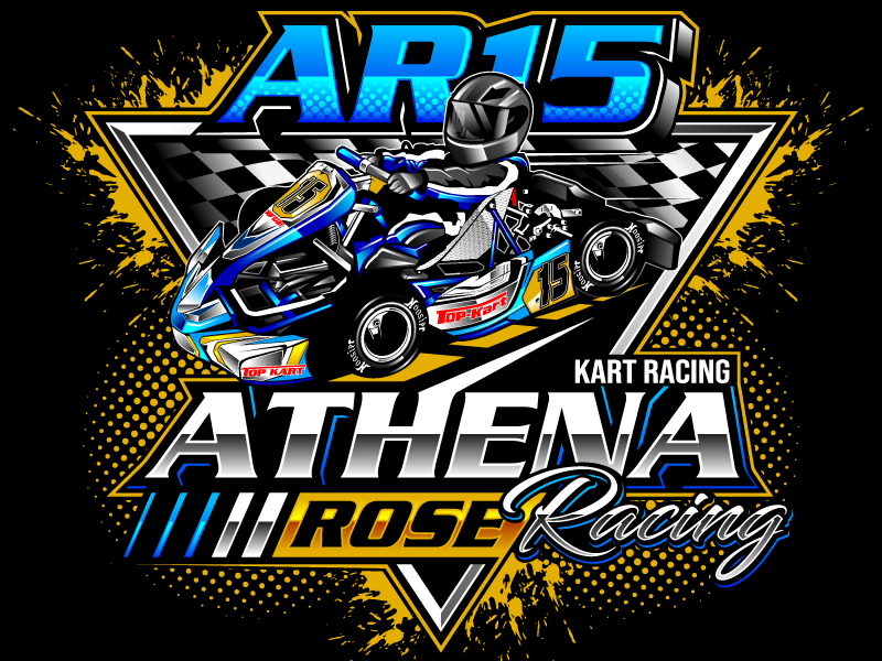 Athena Rose Racing logo design by LogoQueen