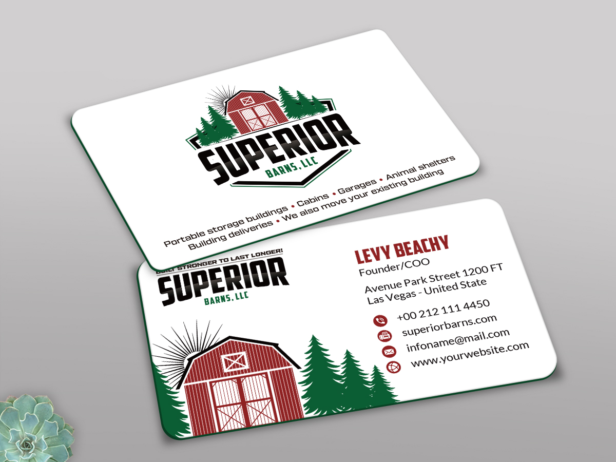 Superior Barns, LLC logo design by Niqnish