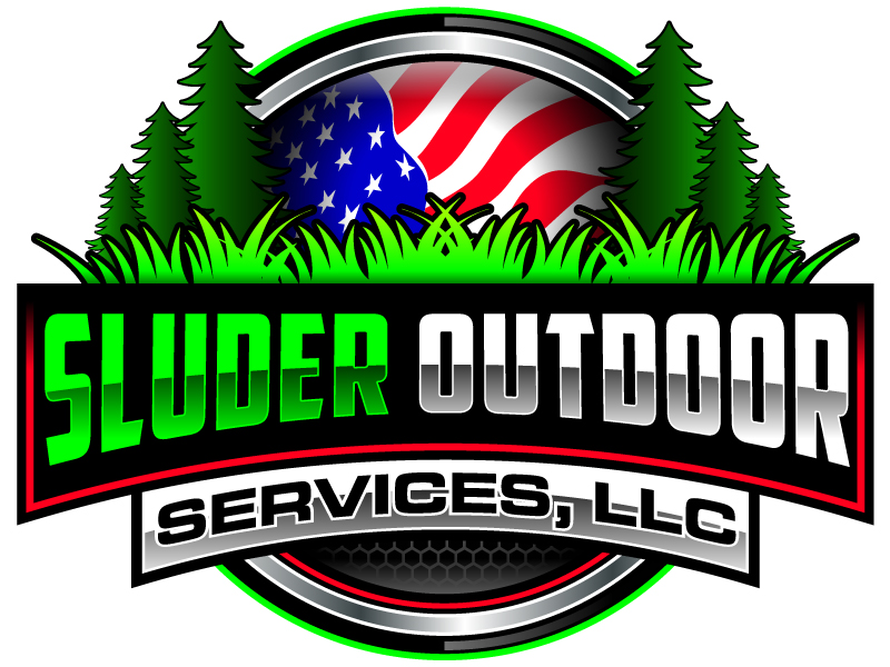 American flag, grass logo design by Vins
