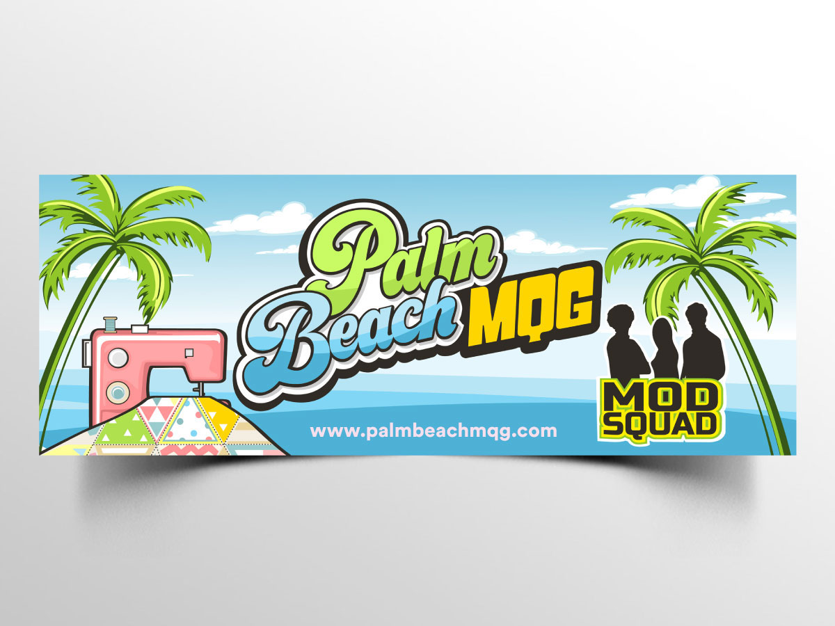 Palm Beach MQG Mod Squad logo design by Boomstudioz