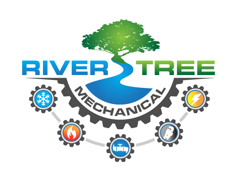 Rivertree Mechanical logo design by Herquis