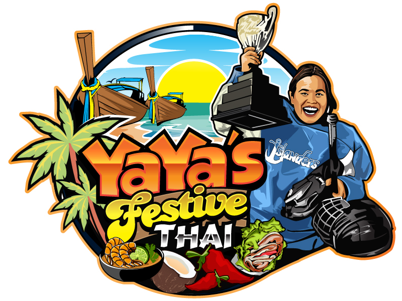 YaYa's Festive Thai logo design by DreamLogoDesign