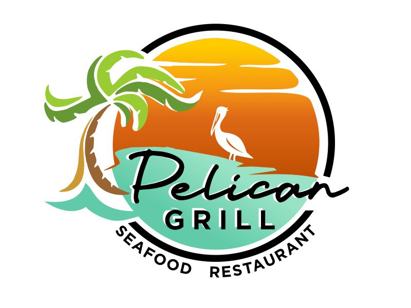 Pelican grill logo design by YONK