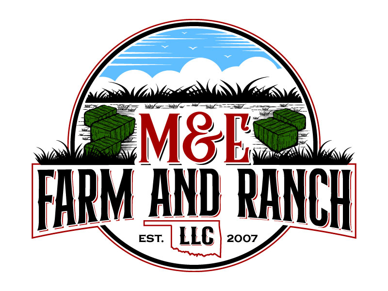 M&E Farm and Ranch LLC logo design by LogoQueen