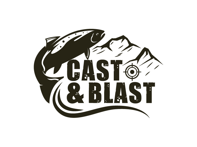 Cast and Blast , Cast n Blast, Cast&Blast, Castn&blastn, castnblastn logo design by ansh