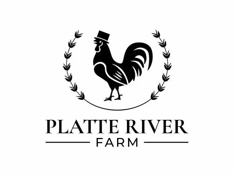 Platte River Farm logo design by zoominten
