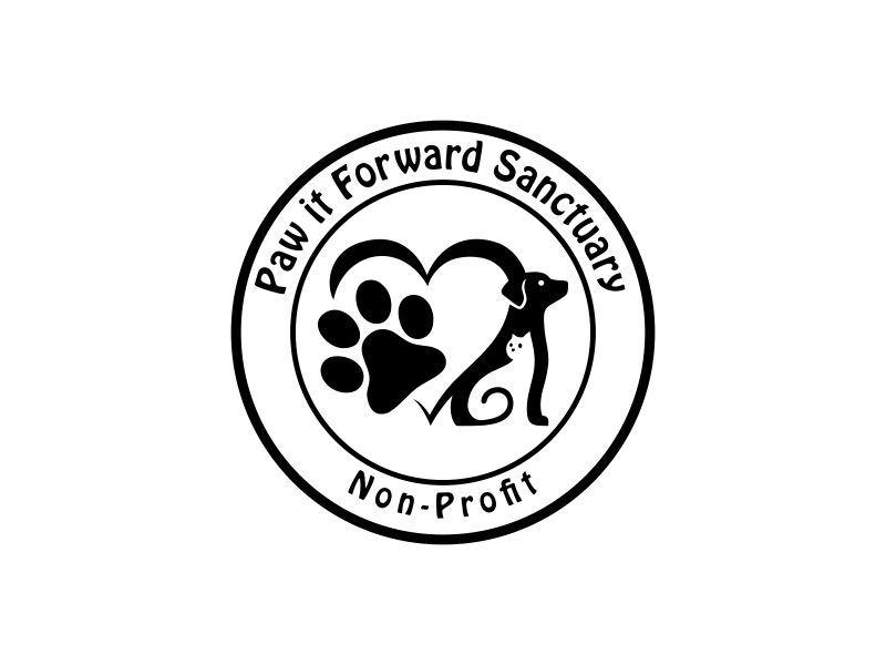 Paw it Forward Sanctuary Non-Profit logo design by almaula