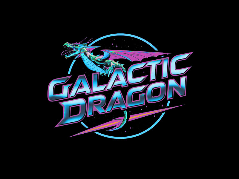 Galactic Dragon logo design by Nadine Gharbi