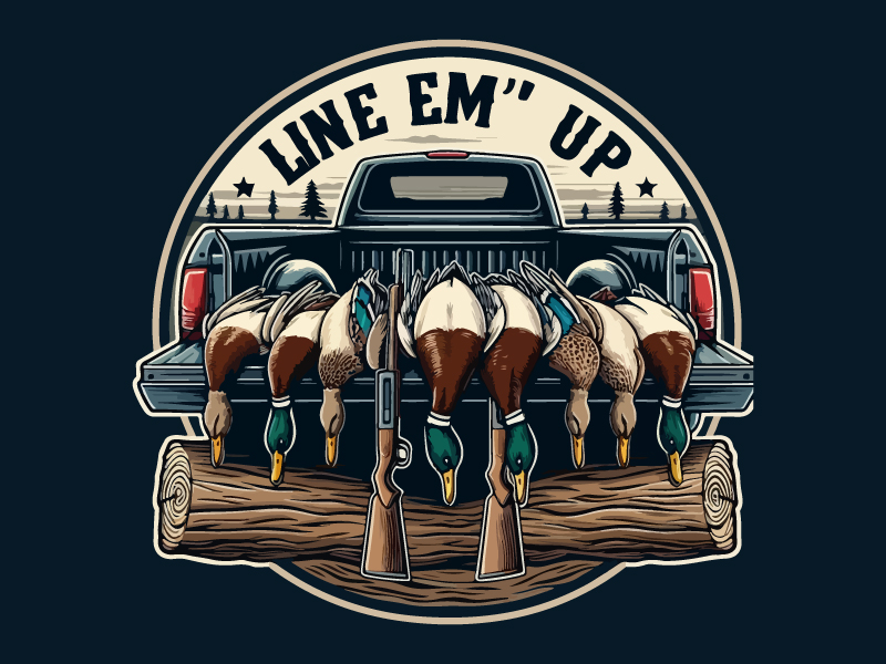Line Em’ Up logo design by Rahul Biswas