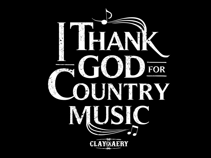I Think God For Country Music logo design by ruki