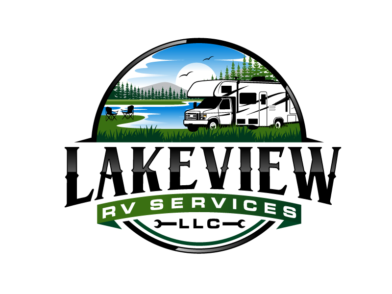 Lakeview RV Services LLC logo design by DreamLogoDesign