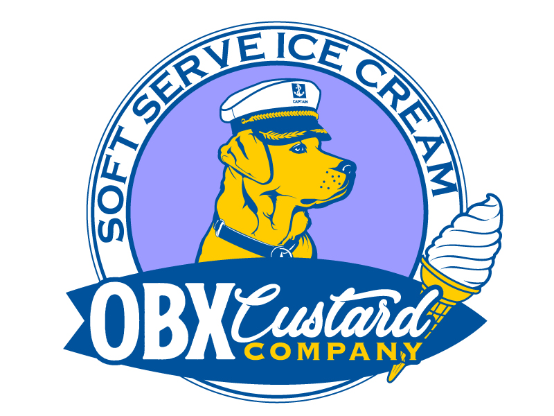 OBX Custard Company logo design by DreamLogoDesign