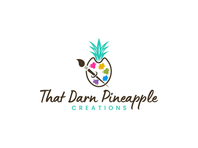 That Darn Pineapple Creations logo design by keptgoing