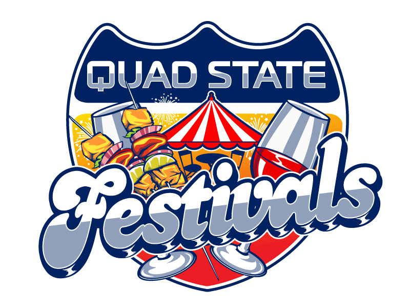 Quad State Festivals logo design by DreamLogoDesign