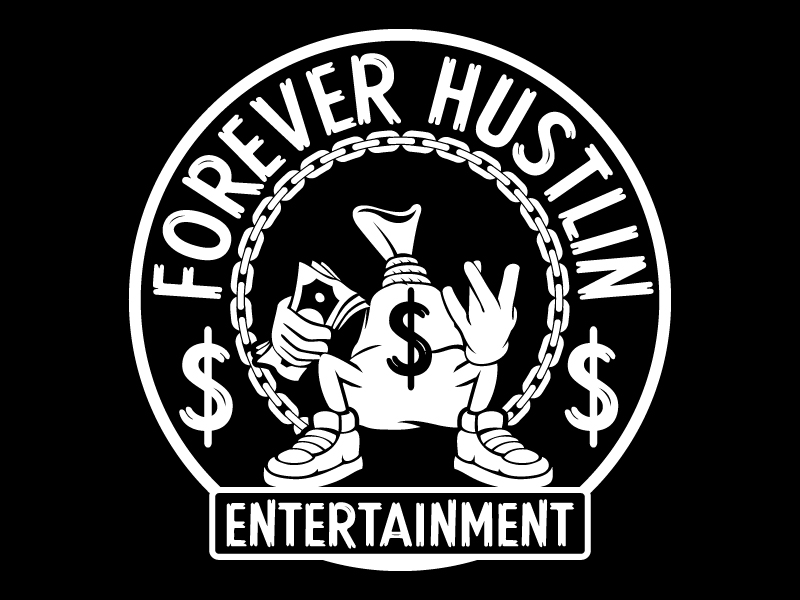 Forever Hustlin Entertainment logo design by DreamLogoDesign