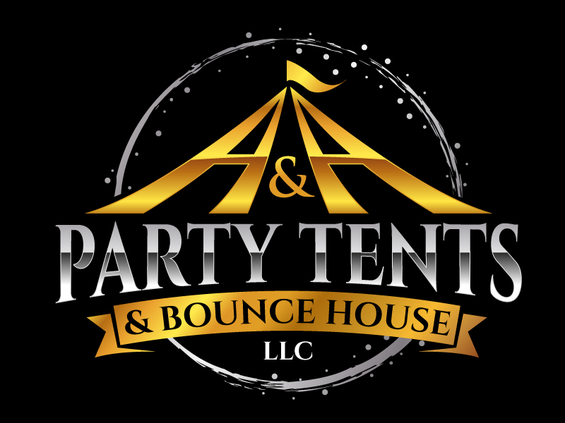 A & A Party Tents and Bounce House LLC logo design by jaize