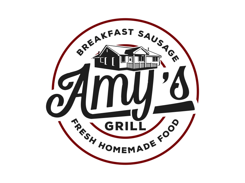 AMY'S GRILL logo design by Mardhi