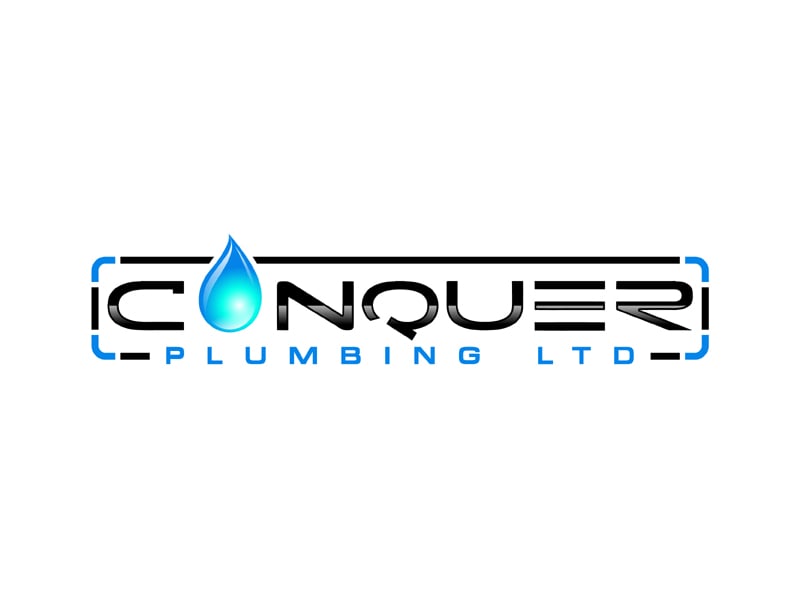 Conquer Plumbing Ltd logo design by MAXR