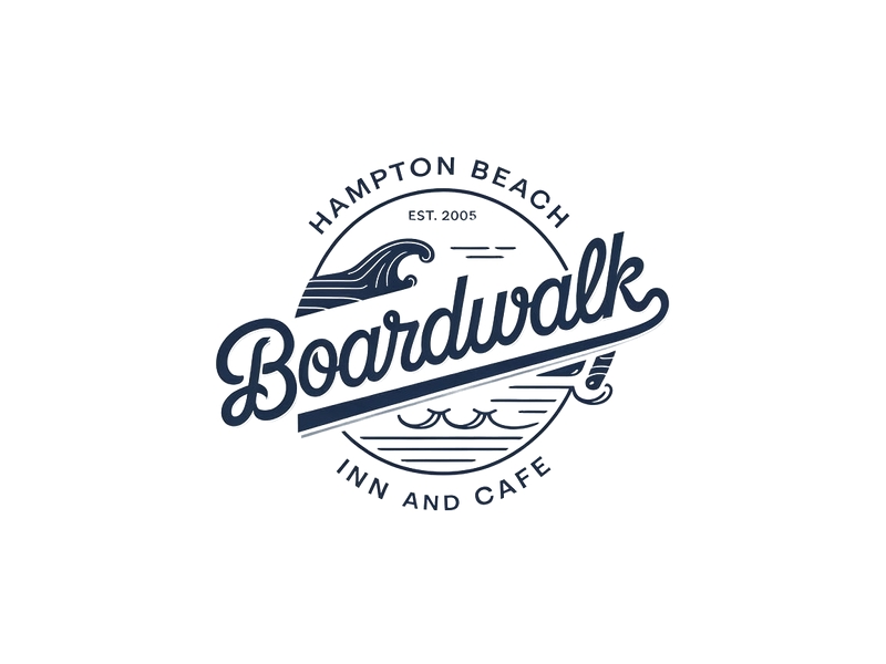 Boardwalk Inn and Cafe logo design by iffikhan