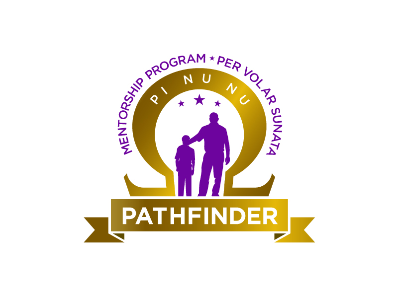 Pi Nu Nu Omega Pathfinder Mentorship Program - Per Volar Sunata logo design by ansh