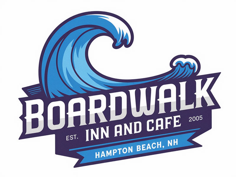 Boardwalk Inn and Cafe logo design by jandu